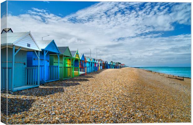 Herne Bay Beach  Canvas Print by Alison Chambers