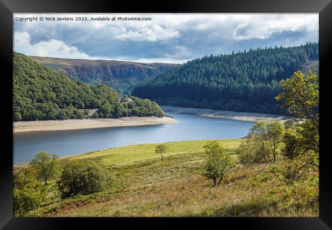 Pen y Garreg Reservoir Elan Valley Powys Framed Print by Nick Jenkins