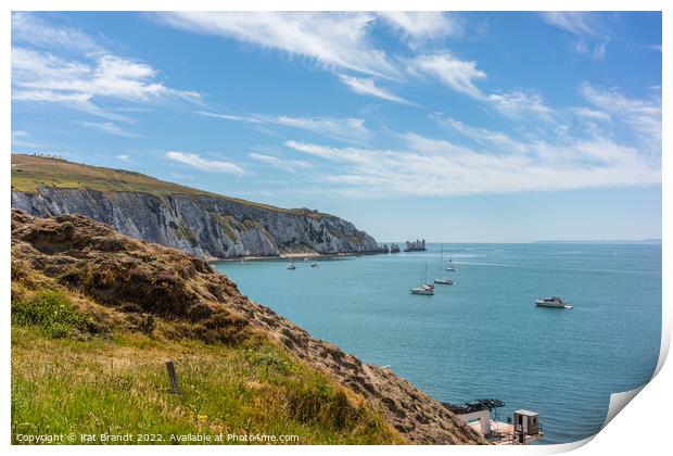 Summer at Alum Bay on the Isle of Wight Print by KB Photo