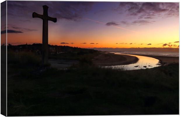 River Aln Estuary Alnmouth Northumberland Canvas Print by David Thompson