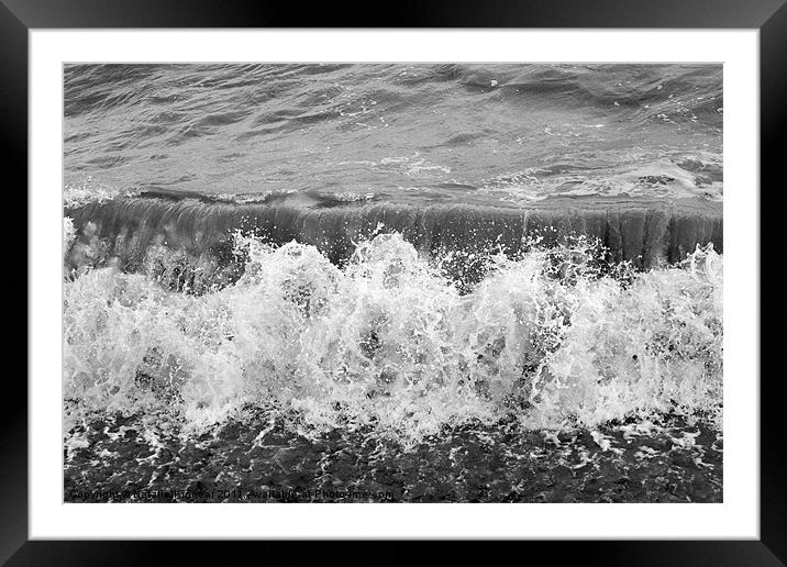 Breaking Wave Framed Mounted Print by Natalie Kinnear