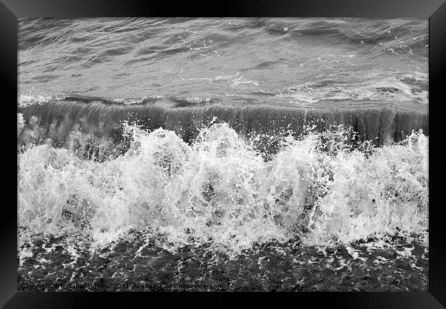 Breaking Wave Framed Print by Natalie Kinnear