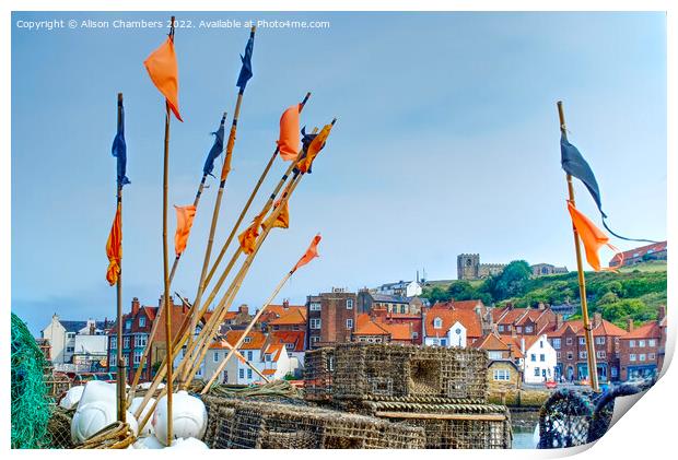 Whitby North Yorkshire  Print by Alison Chambers
