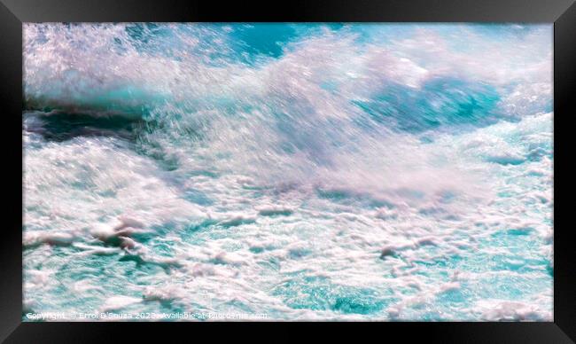 Crashing water of the Huka Falls Framed Print by Errol D'Souza