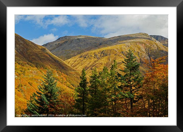 Ben Nevis on a beautiful day Framed Mounted Print by Jenny Hibbert