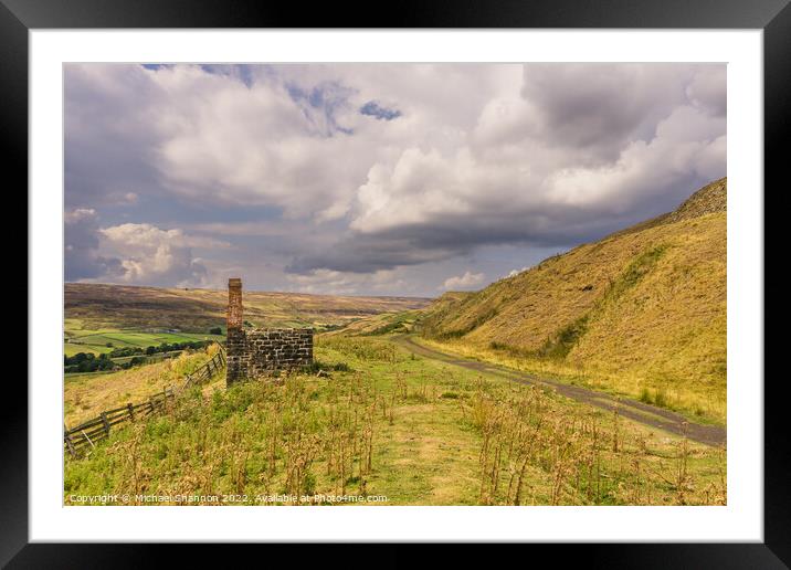Old mine building in Rosedale Framed Mounted Print by Michael Shannon