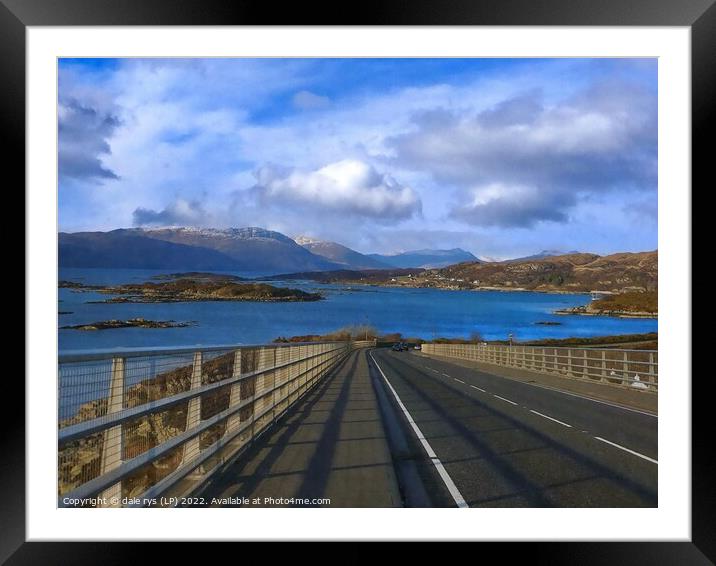 view from skye bridge Framed Mounted Print by dale rys (LP)