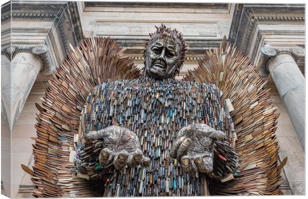 Knife Angel empty handed Canvas Print by Jason Wells