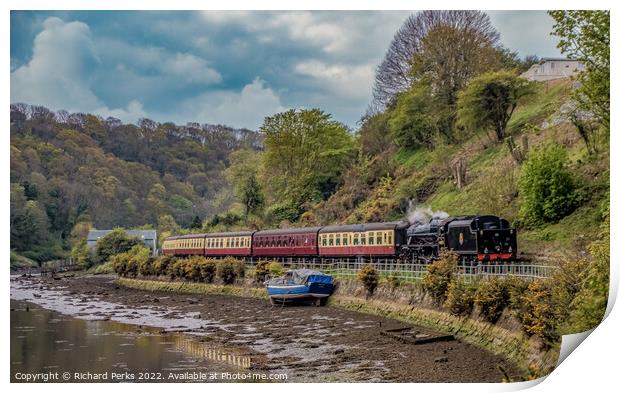 Steaming in the Esk Valley Print by Richard Perks