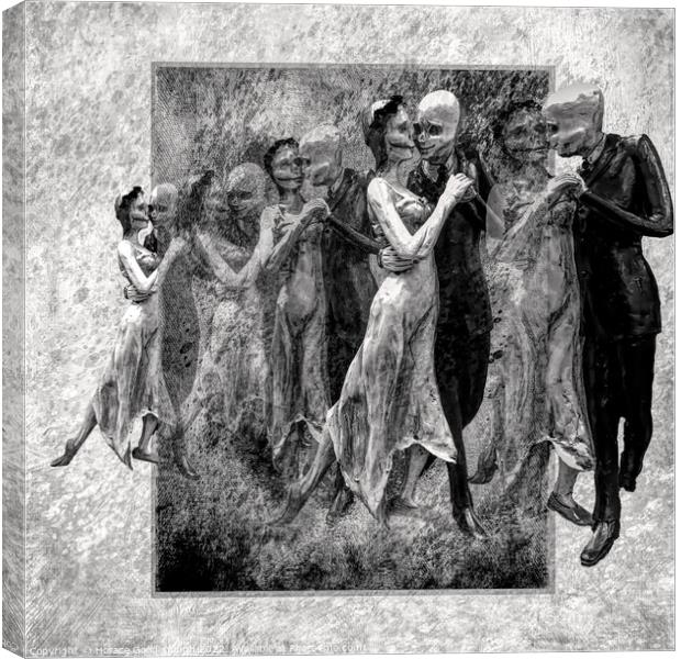 Dancing with death Canvas Print by Horace Goodenough