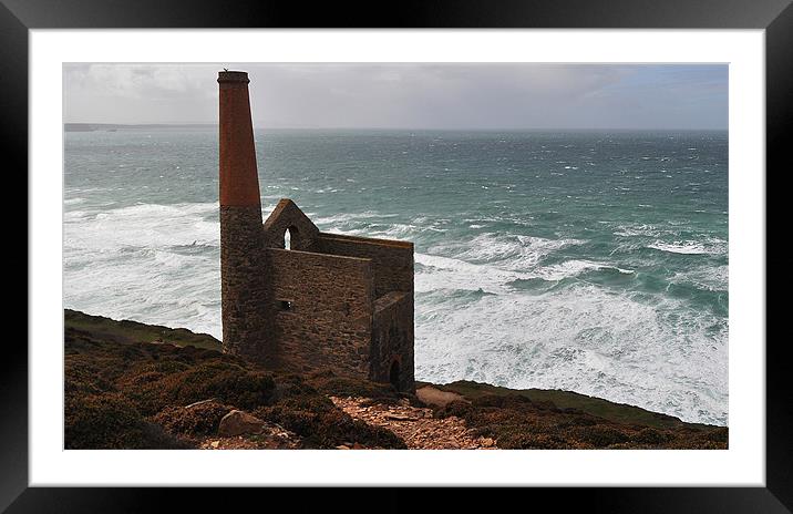 Wheal Coates Tin Mine Framed Mounted Print by michelle rook