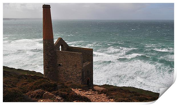 Wheal Coates Tin Mine Print by michelle rook