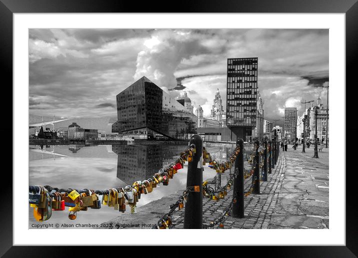 Canning Dock Liverpool  Framed Mounted Print by Alison Chambers