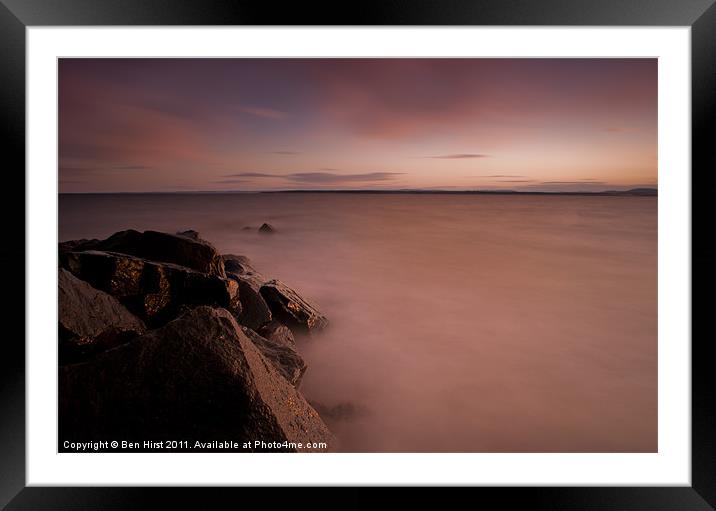 Monifieth long Framed Mounted Print by Ben Hirst