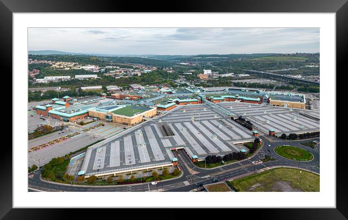 Meadowhall From The Air Framed Mounted Print by Apollo Aerial Photography