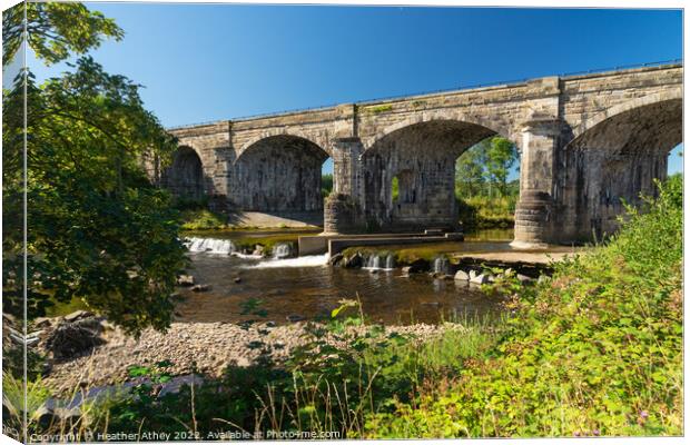 Alston Arches, Haltwhistle, Northumberland Canvas Print by Heather Athey