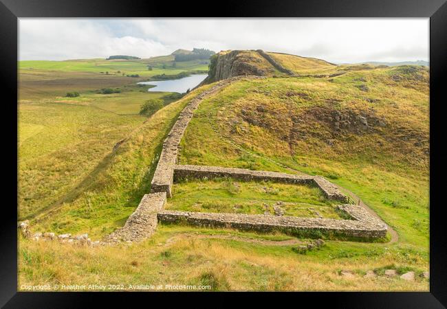 MIlecastle 39 on Hadrian's Wall Framed Print by Heather Athey