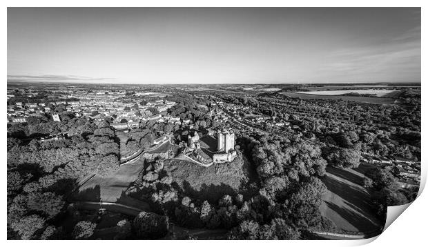 Conisbrough Castle From The Air Print by Apollo Aerial Photography