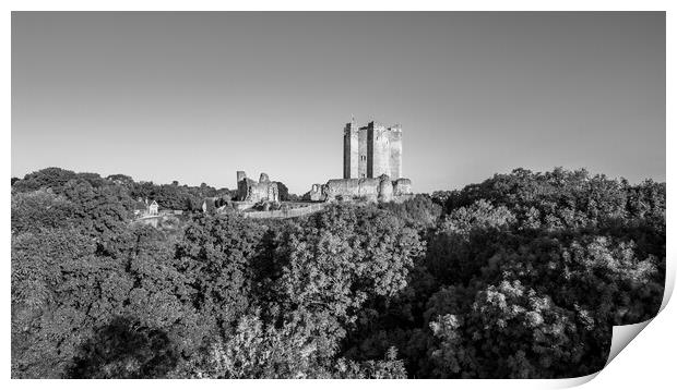 Conisbrough Castle From The Air Print by Apollo Aerial Photography