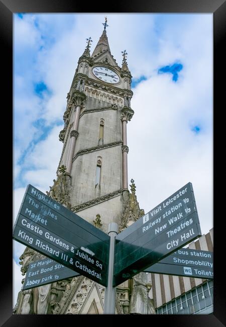 Leicester Clock Tower. Framed Print by Bill Allsopp