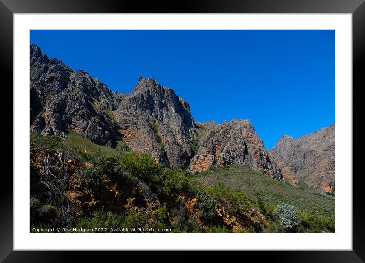 Du Toiskloof Pass, South Africa, landscape Framed Mounted Print by Rika Hodgson