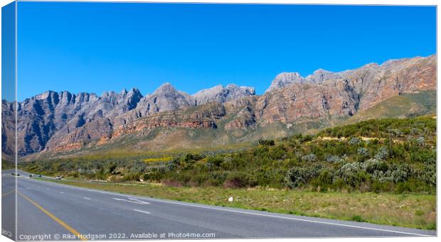 Du Toiskloof Pass, Landscape, South Africa  Canvas Print by Rika Hodgson
