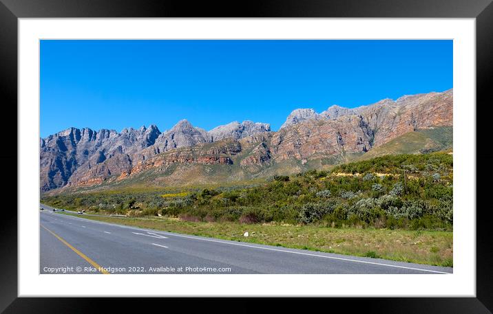 Du Toiskloof Pass, Landscape, South Africa  Framed Mounted Print by Rika Hodgson