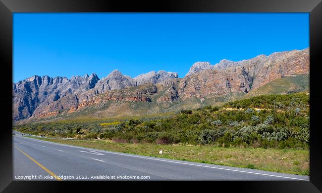 Du Toiskloof Pass, Landscape, South Africa  Framed Print by Rika Hodgson