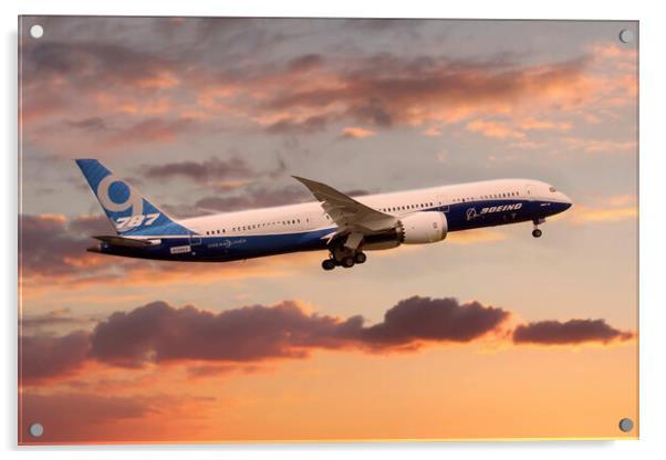 Boeing 787-9 Dreamliner Acrylic by J Biggadike