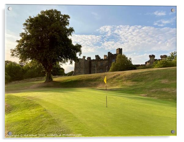 Brancepeth Golf. Acrylic by Phil Wilson