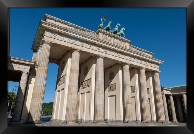 The Brandenburg Gate In Berlin Framed Print by Artur Bogacki