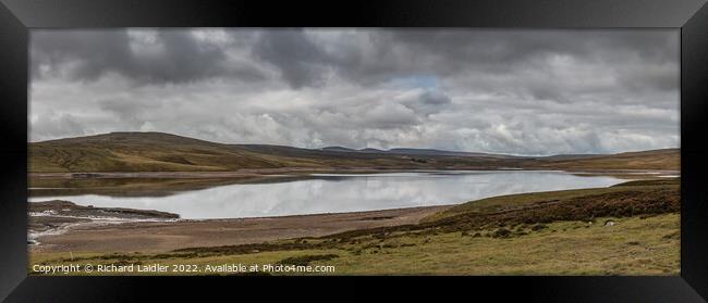 Cow Green Reservoir Panorama Framed Print by Richard Laidler