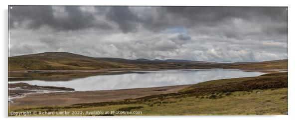 Cow Green Reservoir Panorama Acrylic by Richard Laidler