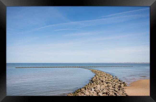 Honeycomb sea defence at New Brighton Framed Print by Jason Wells