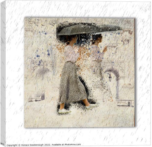 Hard Rain Canvas Print by Horace Goodenough