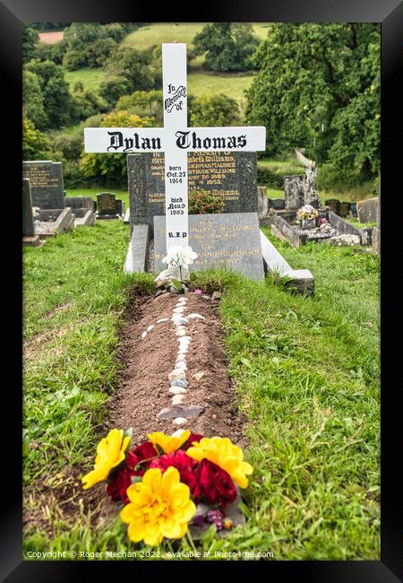 Dylan Thomas' Final Resting Place Framed Print by Roger Mechan