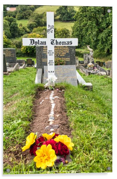 Dylan Thomas' Final Resting Place Acrylic by Roger Mechan