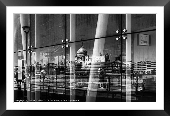 Southbank Reflections Framed Mounted Print by David Powley