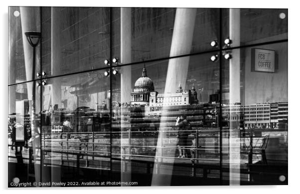 Southbank Reflections Acrylic by David Powley