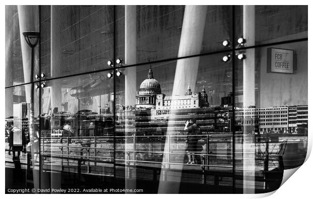 Southbank Reflections Print by David Powley