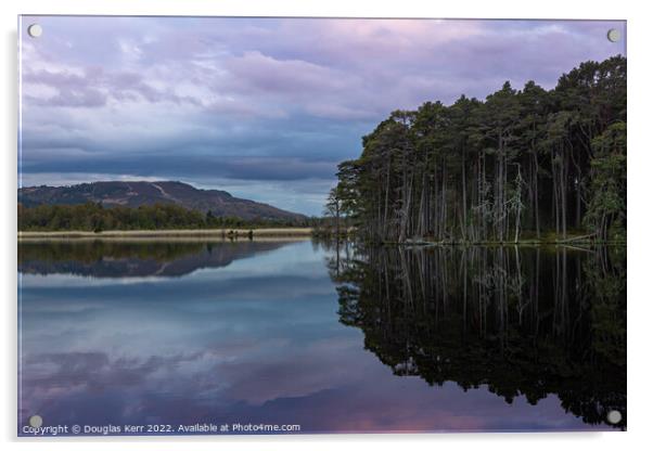 Loch Mallachie Acrylic by Douglas Kerr