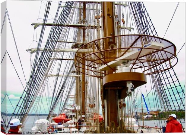 Masts and Rigging Canvas Print by Stephanie Moore