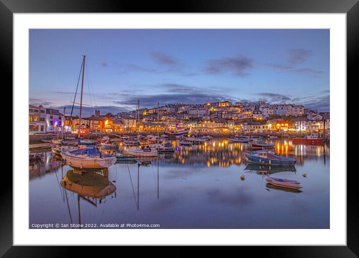 Enchanting Nighttime Reflections Framed Mounted Print by Ian Stone