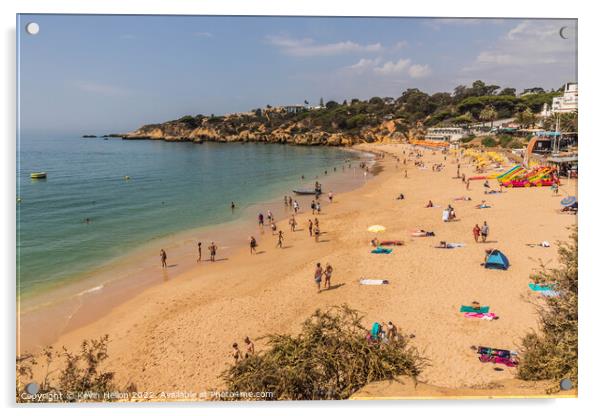 Oura Beach, Albufeira, Algarve, Portugal Acrylic by Kevin Hellon