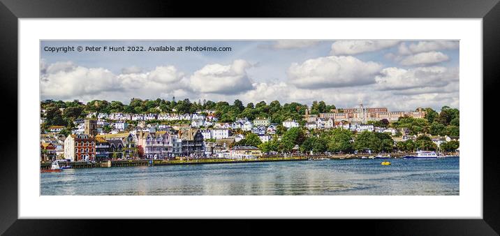 Dartmouth On The River Dart Framed Mounted Print by Peter F Hunt