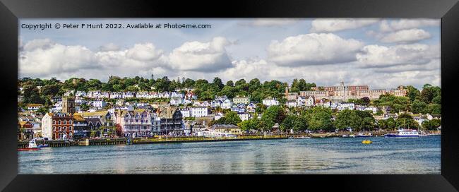 Dartmouth On The River Dart Framed Print by Peter F Hunt