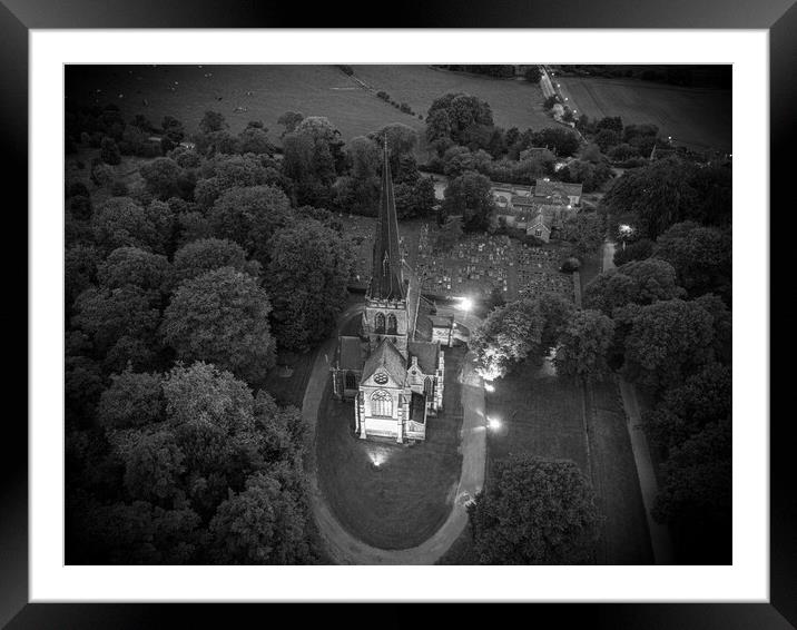 Wentworth Church Framed Mounted Print by Apollo Aerial Photography