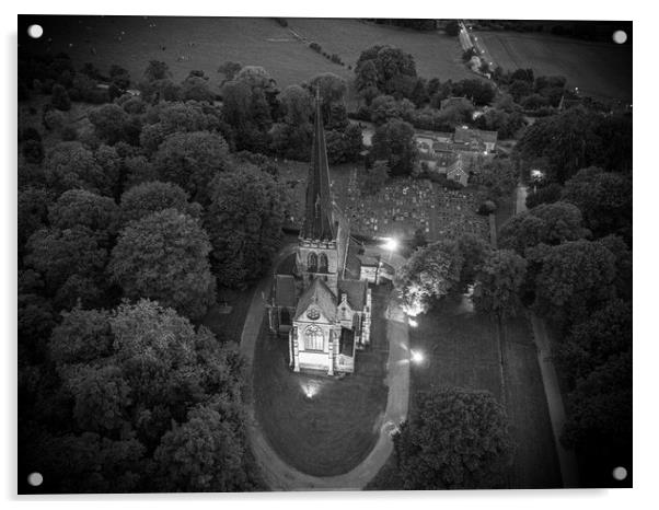 Wentworth Church Acrylic by Apollo Aerial Photography