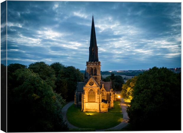 Wentworth Church Canvas Print by Apollo Aerial Photography