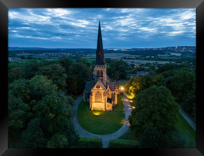 Wentworth Church Framed Print by Apollo Aerial Photography